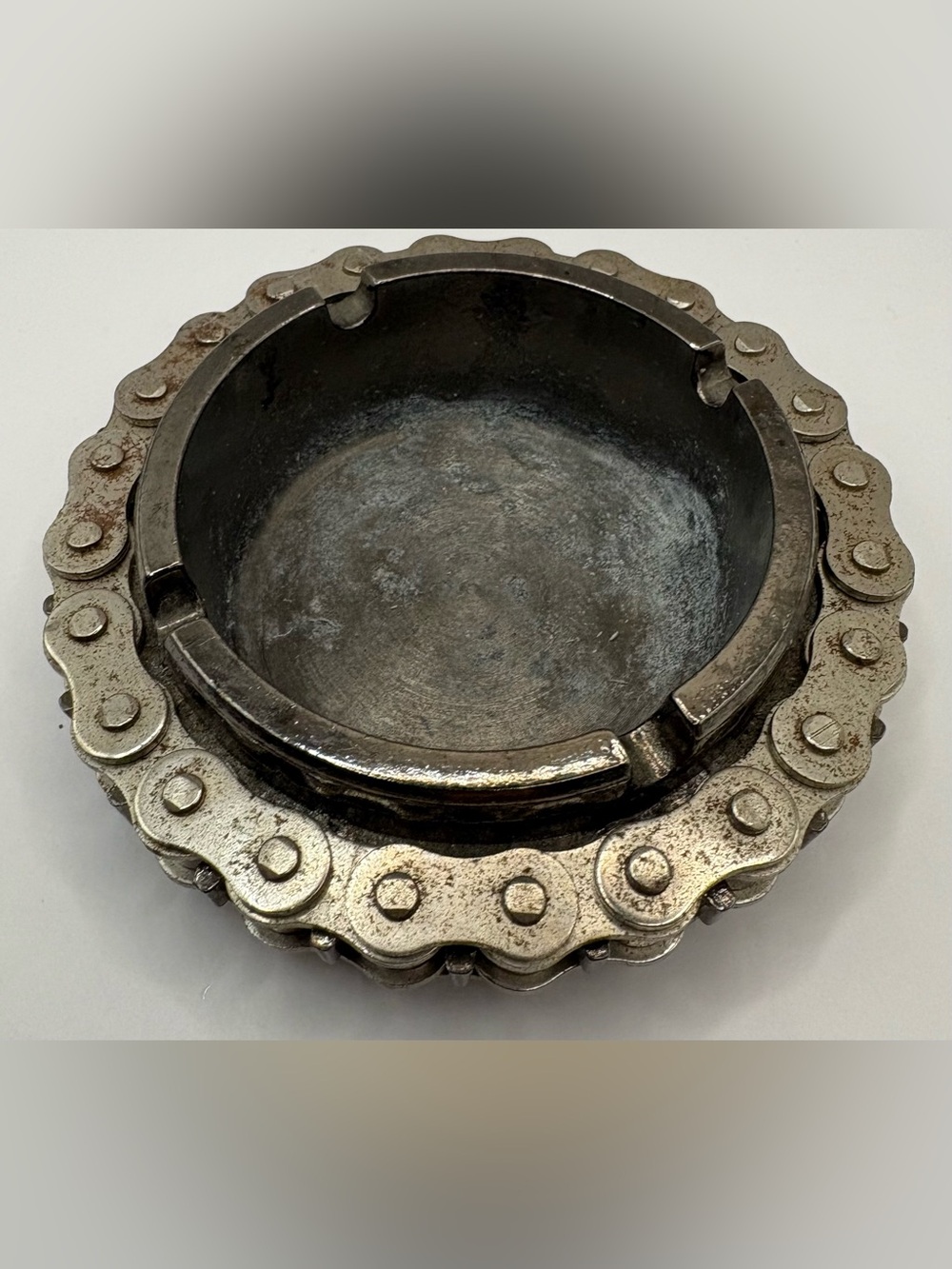 Vintage Motorcycle Chain Heavy Metal Ashtray